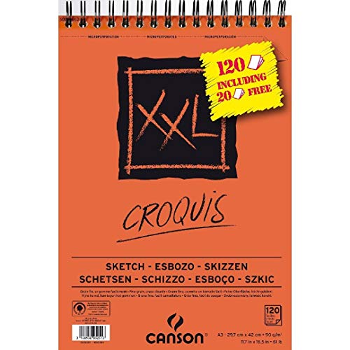 CANSON Skizzen und Studienblock XXL, DIN A3, 120 Blatt CANSON Skizzen und Studienblock XXL, DIN A3, 120 Blatt von Canson