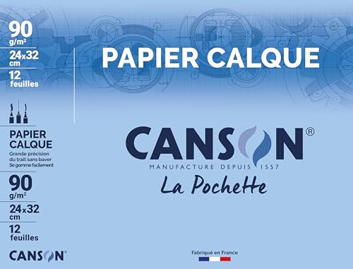 CANSON Transparentpapier, 240 x 320 mm, 90 g qm 200002772 von Canson