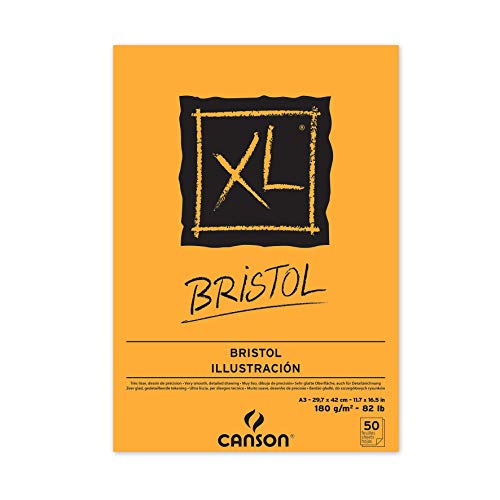 CANSON XL® Bristol, Bristolblock, DIN A3, 50 Blatt, 180 g/m² von Canson