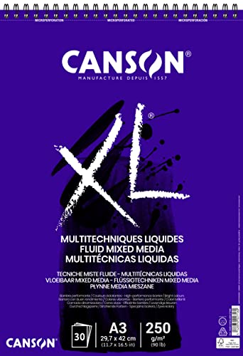 CANSON,807215,XL AA8Mix-Media Block,DIN A4, 30Blatt, 300 g/m² von Canson