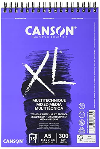 CANSON XL Mix-Media Block, DIN A5, 15 Blatt, 300 g/m² CANSON XL Mix-Media Block, DIN A5, 15 Blatt, 300 g/m² von Canson