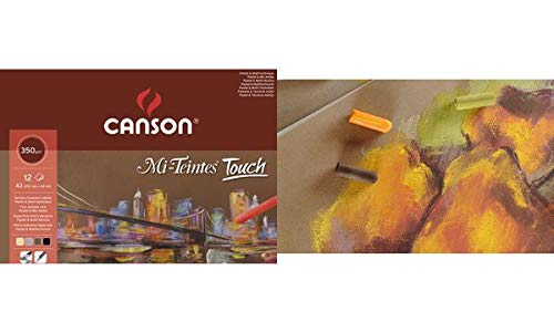 CANSON Zeichenpapier-Block ´Mi-Teintes Touch´, 297 x 420 mm, Sie erhalten 1 Stück á 12 Blatt von Canson