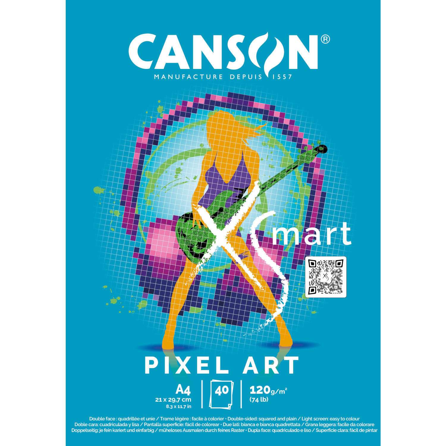 Canson CANXSMART Pixel Art Block 40 Blatt von Canson