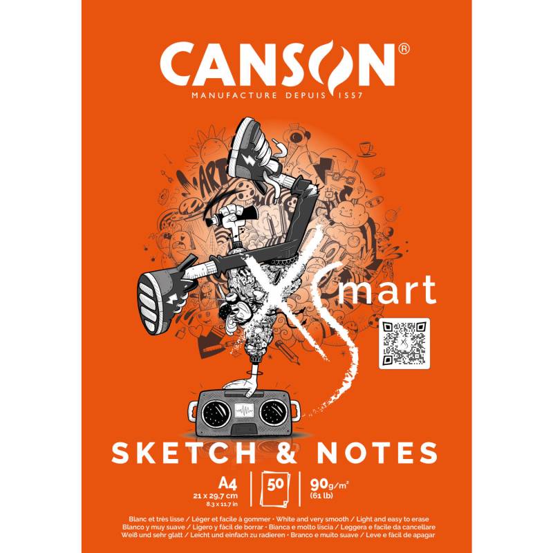 CANXSMART Sketch&Notes Block 50 Blatt von Canson