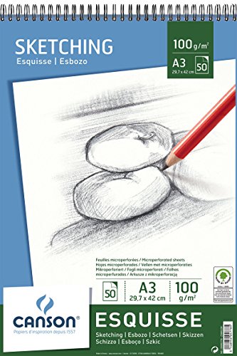Canson 200005778 Hobby Skizzenpapier, A3, naturweiß Canson 200005778 Hobby Skizzenpapier, A3, naturweiß von Canson