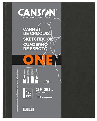 Canson 200006424 Art Book One 27.9 x 35.6 cm, weiß von Canson