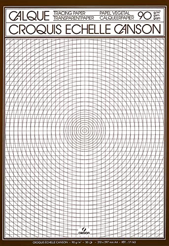 Canson 200017143 Skizzen Transparentpapier durchscheinend A4 21 x 29,7 cm von Canson