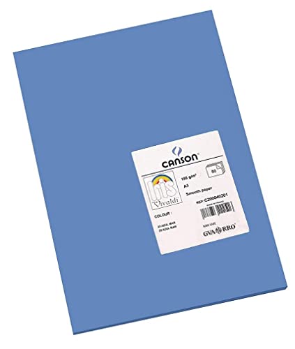Canson 200040201 Iris Vivaldi glattes, farbiges Papier, A3, azurblau 22 Canson 200040201 Iris Vivaldi glattes, farbiges Papier, A3, azurblau 22 von Canson