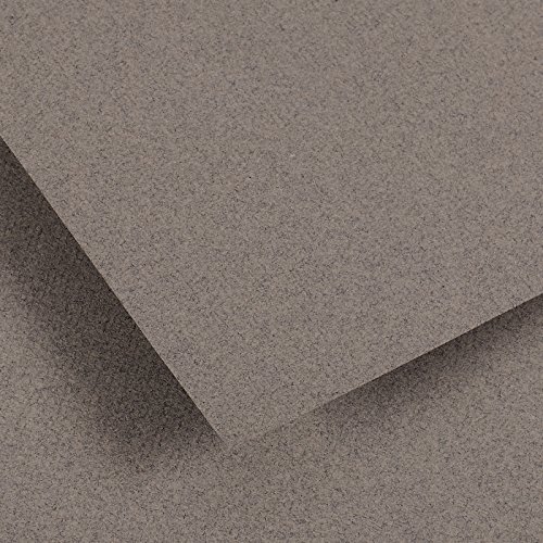 Canson 200261442 Ingres Vidalon Papier, 100 g/qm, 50 x 65 cm, grau meliert gerippt von Canson