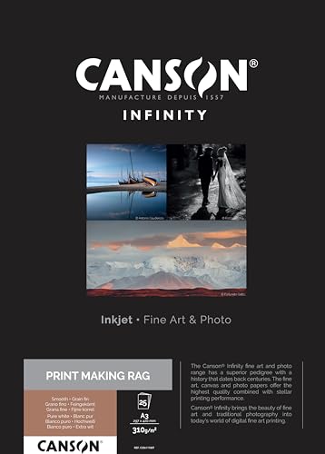 Canson 206111007 PrintMaKing Rag Box, Photopapier, A3 von Canson