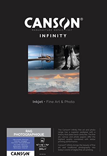 Canson 206211048 Rag Photographique Box, Photopapier, A3+ Canson 206211048 Rag Photographique Box, Photopapier, A3+ von Canson