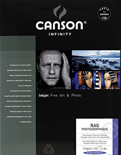 Canson 206211049 Rag Photographique Box, A2 von Canson