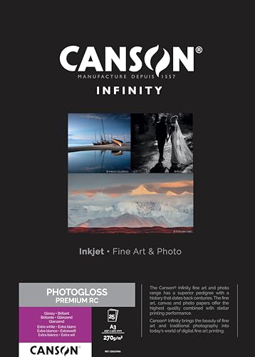 Canson 206231004 Photo Gloss Premium RC Box, A3 von Canson