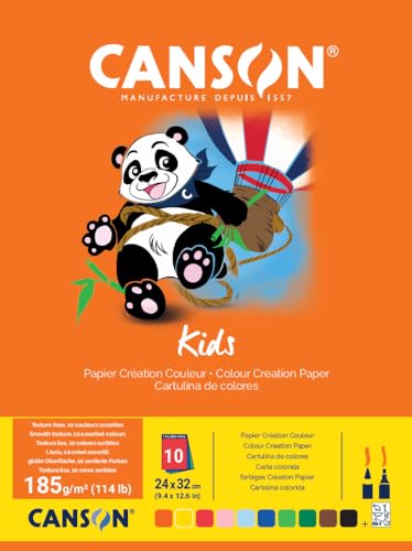 Canson 400015601 Hobby, farbiges Papier, 24 x 32 cm, sortiert Canson 400015601 Hobby, farbiges Papier, 24 x 32 cm, sortiert von Canson
