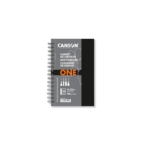 Canson 400039211 Art Book One 14 x 21.6 cm, weiß von Canson