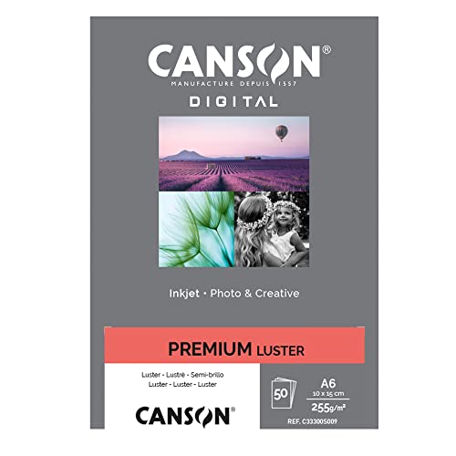Canson 94661 Inkjet-Papier, 10 x 15 cm, 50 Fg, 255 g, Lustre RC Canson 94661 Inkjet-Papier, 10 x 15 cm, 50 Fg, 255 g, Lustre RC von Canson