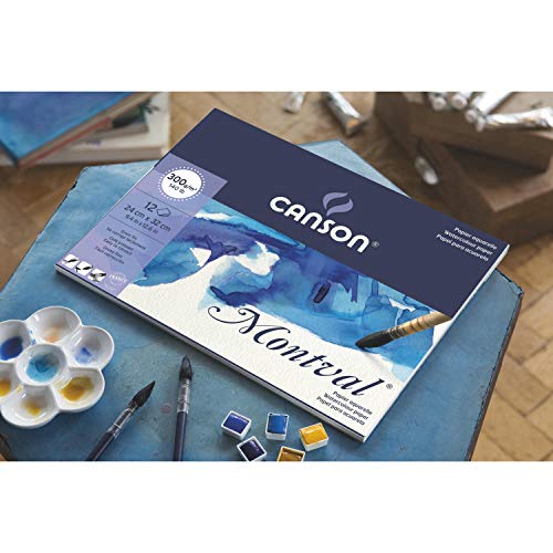 Canson Aquarellblock, 24 x 32 cm, 300 g/m², 12 Blatt + 2 Aquarell Canson Aquarellblock, 24 x 32 cm, 300 g/m², 12 Blatt + 2 Aquarell von Canson