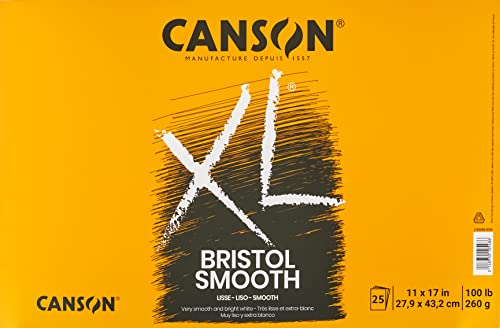 Canson Bristol-Papierblöcke, Papier, Weiß, 11x17 von Canson
