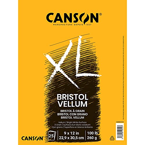 Canson Bristol-Papierblöcke, Papier, gelb, 9x12 von Canson