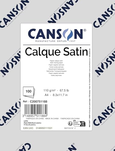 Canson Gegetal Blatt A4 (100) Satin 115 g von Canson