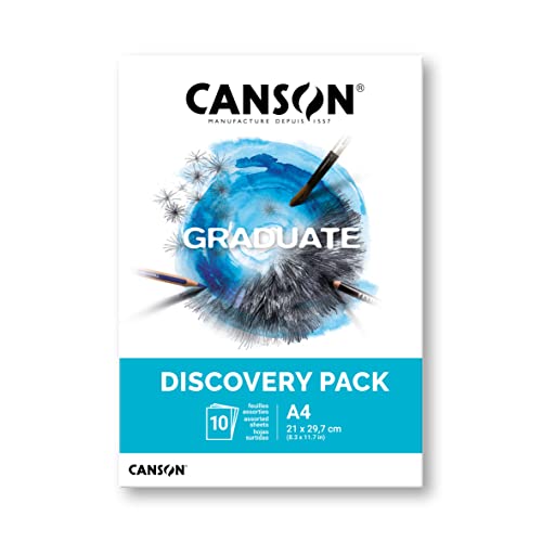 Canson Graduate, Discovery Pack, Mini-PK, A4-21 x 29,7 cm, 10 Blatt von Canson