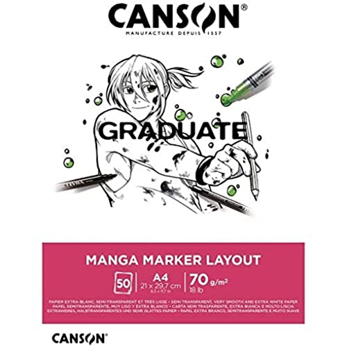 Canson Layout Block, A4, 50 Blatt, extra-glatt, 70 g von Canson