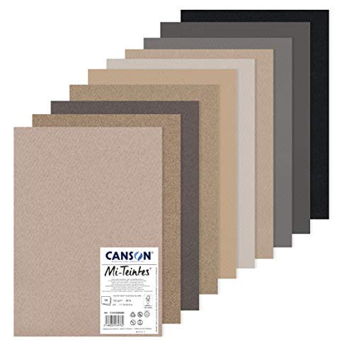 MI-TEINTES A3 160G Grautöne, Packung 10 Blatt MI-TEINTES A3 160G Grautöne, Packung 10 Blatt von Canson