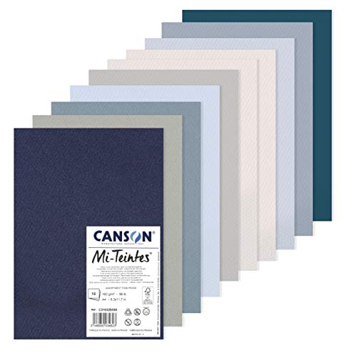 MI-TEINTES A4 160G Kühle Tone, Packung 10 Blatt MI-TEINTES A4 160G Kühle Tone, Packung 10 Blatt von Canson