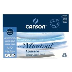 Montval Aquarell Block 12 Blatt von Canson