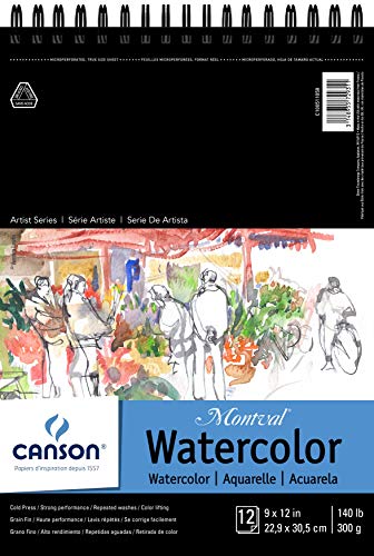 Canson Montval Spiral Watercolor Pad 9"X12"-10 Sheets Canson Montval Spiral Watercolor Pad 9"X12"-10 Sheets von Canson