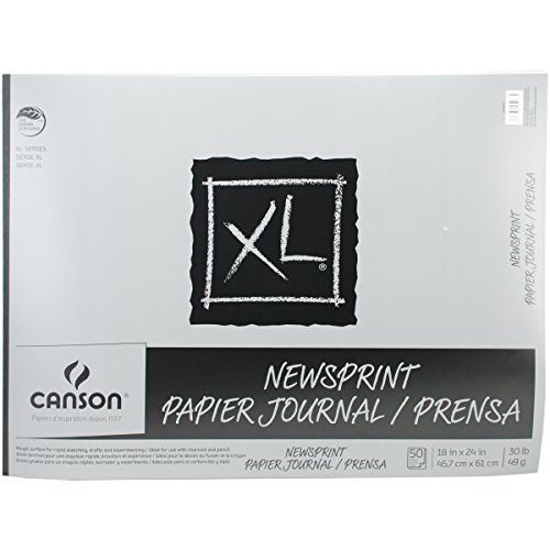 Canson Papier Biggie Jr. Newsprint Pad 18 x 24, 50 Blatt von Canson