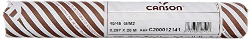 CANSON Pauspapier, glattes, satiniertes Transparentpapier, 40 g/m², Rolle, 0,297 x 20 m, Transparent CANSON Pauspapier, glattes, satiniertes Transparentpapier, 40 g/m², Rolle, 0,297 x 20 m, Transparent von Canson
