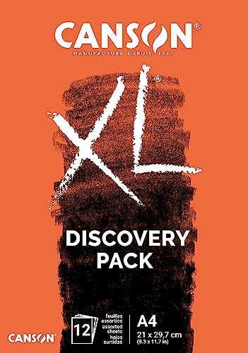 Canson XL, Discovery Pack, Mini-PK, A4-21x29,7cm, Weiß, 12 Blatt von Canson