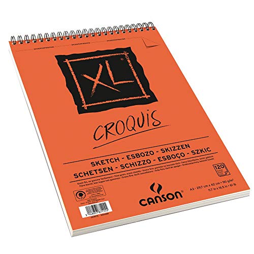 Canson XL Block Skizzen- und Zeichenpapier/787115 A3 natürlich weiss 90 g/qm Inhalt 120 Blatt Canson XL Block Skizzen- und Zeichenpapier/787115 A3 natürlich weiss 90 g/qm Inhalt 120 Blatt von Canson