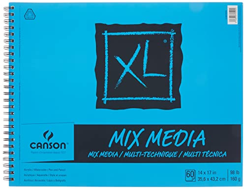 Canson XL Mix Media Zeichenblock für Mischtechnik, 0, 14_x_17_cm von Canson