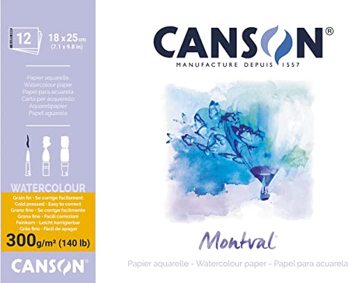 Canson Zeichenblock Montval, 180 x 250 mm, 300 g/m² von Canson