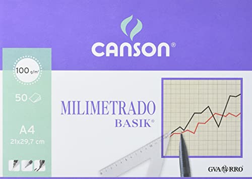 GUARRO CANSON 200402861 Zeichenblock 50 Blätter millimetriert A4 90G GUARRO CANSON 200402861 Zeichenblock 50 Blätter millimetriert A4 90G von Canson