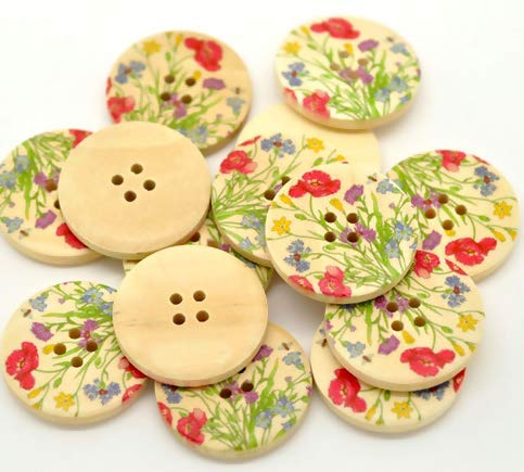 20 Stück edle Holzknöpfe Blumenmotiv 30mm natur 4-Loch rund Knopf Knöpfe Holzknopf zum annähen basteln nähen scrapbooking Jackenknöpfe Blusenknöpfe Bastelknöpfe 20 Stück edle Holzknöpfe Blumenmotiv 30mm natur 4-Loch rund Knopf Knöpfe Holzknopf zum annähen basteln nähen scrapbooking Jackenknöpfe Blusenknöpfe Bastelknöpfe von CansyY