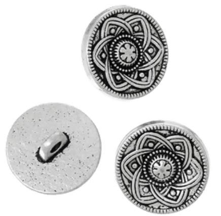 20 Metallknöpfe antiksilber Keltic -Muster,15mm, Ösenknöpfe Knöpfe zum annähen 20 Metallknöpfe antiksilber Keltic -Muster,15mm, Ösenknöpfe Knöpfe zum annähen von CansyY