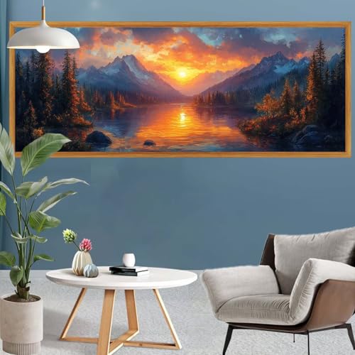 Diamond Painting Erwachsene Groß XXL Berg Diamant Painting Bilder Landschaft Bastelset Erwachsene Frauen,DIY 5D Diamond Art Crystal Strass Malerei Craft Set für Home Wand Decor,Leinwand 260x90cm S-662 Diamond Painting Erwachsene Groß XXL Berg Diamant Painting Bilder Landschaft Bastelset Erwachsene Frauen,DIY 5D Diamond Art Crystal Strass Malerei Craft Set für Home Wand Decor,Leinwand 260x90cm S-662 von Canuhkun