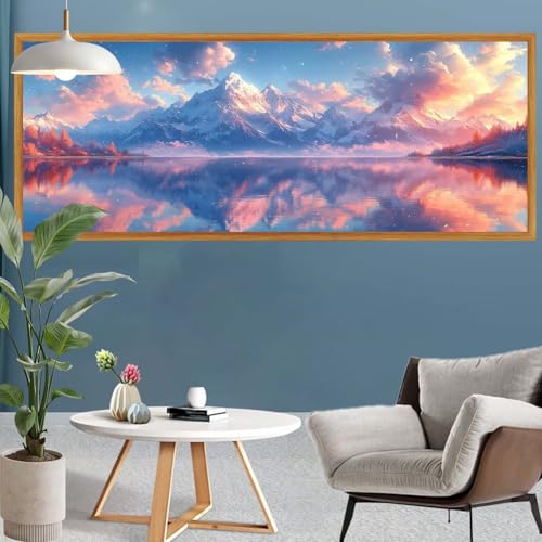 Diamond Painting Erwachsene Groß XXL Berg Diamant Painting Bilder See Bastelset Erwachsene Frauen,DIY 5D Diamond Art Crystal Strass Malerei Arts Craft Set für Home Wand Decor,Leinwand 300x100cm S-663 Diamond Painting Erwachsene Groß XXL Berg Diamant Painting Bilder See Bastelset Erwachsene Frauen,DIY 5D Diamond Art Crystal Strass Malerei Arts Craft Set für Home Wand Decor,Leinwand 300x100cm S-663 von Canuhkun