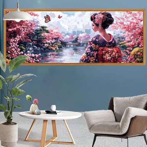 Diamond Painting Erwachsene Groß XXL Japan Diamant Painting Bilder Frau Bastelset Erwachsene Frauen, DIY 5D Diamond Art Crystal Strass Malerei Craft Set für Home Wand Decor, Leinwand 260x90cm S-586 Diamond Painting Erwachsene Groß XXL Japan Diamant Painting Bilder Frau Bastelset Erwachsene Frauen, DIY 5D Diamond Art Crystal Strass Malerei Craft Set für Home Wand Decor, Leinwand 260x90cm S-586 von Canuhkun