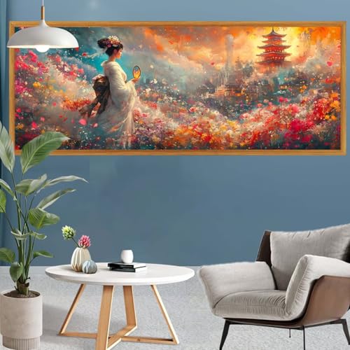 Diamond Painting Erwachsene Groß XXL Japan Diamant Painting Bilder Landschaft Bastelset Erwachsene, DIY 5D Diamond Art Crystal Strass Malerei Craft Set für Home Wand Decor, Leinwand 260x90cm S-570 Diamond Painting Erwachsene Groß XXL Japan Diamant Painting Bilder Landschaft Bastelset Erwachsene, DIY 5D Diamond Art Crystal Strass Malerei Craft Set für Home Wand Decor, Leinwand 260x90cm S-570 von Canuhkun