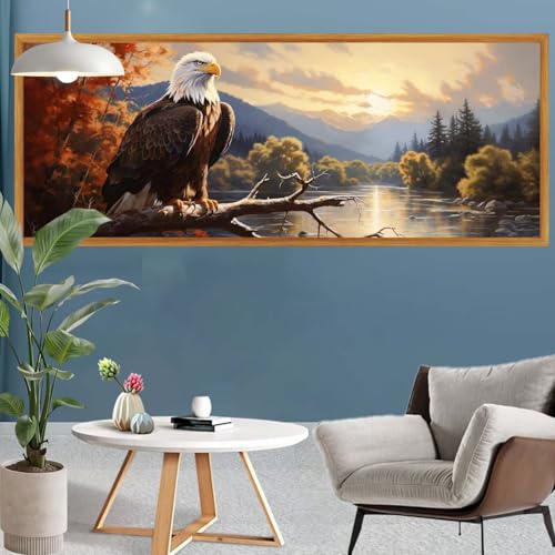 Diamond Painting Erwachsene Groß XXL Wald Diamant Painting Bilder Adler Bastelset Erwachsene, DIY 5D Diamond Art Crystal Strass Malerei Arts Craft Set für Home Wand Decor, Leinwand 300x100cm S-655 Diamond Painting Erwachsene Groß XXL Wald Diamant Painting Bilder Adler Bastelset Erwachsene, DIY 5D Diamond Art Crystal Strass Malerei Arts Craft Set für Home Wand Decor, Leinwand 300x100cm S-655 von Canuhkun