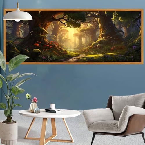 Diamond Painting Erwachsene Groß XXL Wald Diamant Painting Bilder Baum Bastelset Erwachsene Frauen,DIY 5D Diamond Art Crystal Strass Malerei Arts Craft Set für Home Wand Decor,Leinwand 260x90cm S-642 Diamond Painting Erwachsene Groß XXL Wald Diamant Painting Bilder Baum Bastelset Erwachsene Frauen,DIY 5D Diamond Art Crystal Strass Malerei Arts Craft Set für Home Wand Decor,Leinwand 260x90cm S-642 von Canuhkun