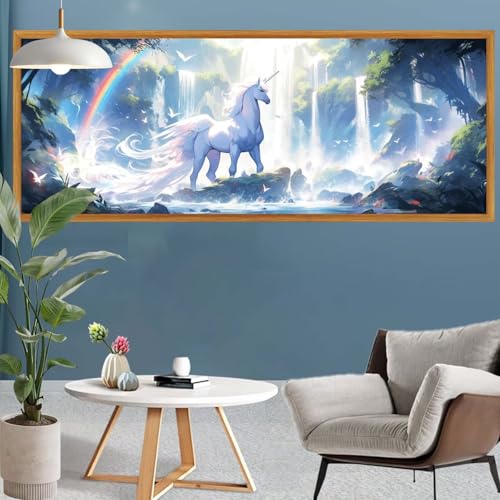 Diamond Painting Erwachsene Groß XXL Wald Diamant Painting Bilder Einhorn Bastelset Erwachsene, DIY 5D Diamond Art Crystal Strass Malerei Arts Craft Set für Home Wand Decor, Leinwand 260x90cm S-606 Diamond Painting Erwachsene Groß XXL Wald Diamant Painting Bilder Einhorn Bastelset Erwachsene, DIY 5D Diamond Art Crystal Strass Malerei Arts Craft Set für Home Wand Decor, Leinwand 260x90cm S-606 von Canuhkun
