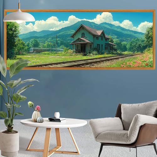 Diamond Painting Erwachsene Groß XXL Wald Diamant Painting Bilder Kabine Bastelset Erwachsene, DIY 5D Diamond Art Crystal Strass Malerei Arts Craft Set für Home Wand Decor, Leinwand 260x90cm S-645 Diamond Painting Erwachsene Groß XXL Wald Diamant Painting Bilder Kabine Bastelset Erwachsene, DIY 5D Diamond Art Crystal Strass Malerei Arts Craft Set für Home Wand Decor, Leinwand 260x90cm S-645 von Canuhkun