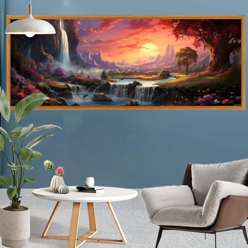 Diamond Painting Erwachsene Groß XXL Wald Diamant Painting Bilder Landschaft Bastelset Erwachsene Frauen,DIY 5D Diamond Art Crystal Strass Malerei Craft Set für Home Wand Decor,Leinwand 260x90cm S-609 Diamond Painting Erwachsene Groß XXL Wald Diamant Painting Bilder Landschaft Bastelset Erwachsene Frauen,DIY 5D Diamond Art Crystal Strass Malerei Craft Set für Home Wand Decor,Leinwand 260x90cm S-609 von Canuhkun