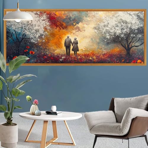 Diamond Painting Erwachsene Groß XXL Wald Diamant Painting Bilder Paar Bastelset Erwachsene Frauen, DIY 5D Diamond Art Crystal Strass Malerei Craft Set für Home Wand Decor, Leinwand 300x100cm S-640 Diamond Painting Erwachsene Groß XXL Wald Diamant Painting Bilder Paar Bastelset Erwachsene Frauen, DIY 5D Diamond Art Crystal Strass Malerei Craft Set für Home Wand Decor, Leinwand 300x100cm S-640 von Canuhkun