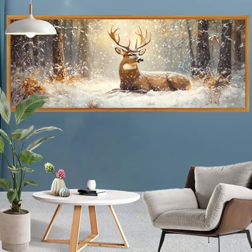 Diamond Painting Erwachsene Groß XXL Wald Diamant Painting Bilder Reh Bastelset Erwachsene Frauen, DIY 5D Diamond Art Crystal Strass Malerei Arts Craft Set für Home Wand Decor, Leinwand 260x90cm S-635 Diamond Painting Erwachsene Groß XXL Wald Diamant Painting Bilder Reh Bastelset Erwachsene Frauen, DIY 5D Diamond Art Crystal Strass Malerei Arts Craft Set für Home Wand Decor, Leinwand 260x90cm S-635 von Canuhkun